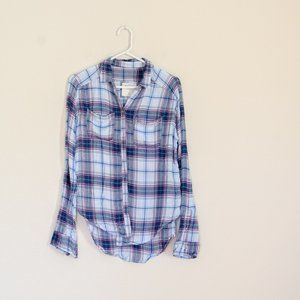 Abercrombie & Fitch plaid viscose shirt